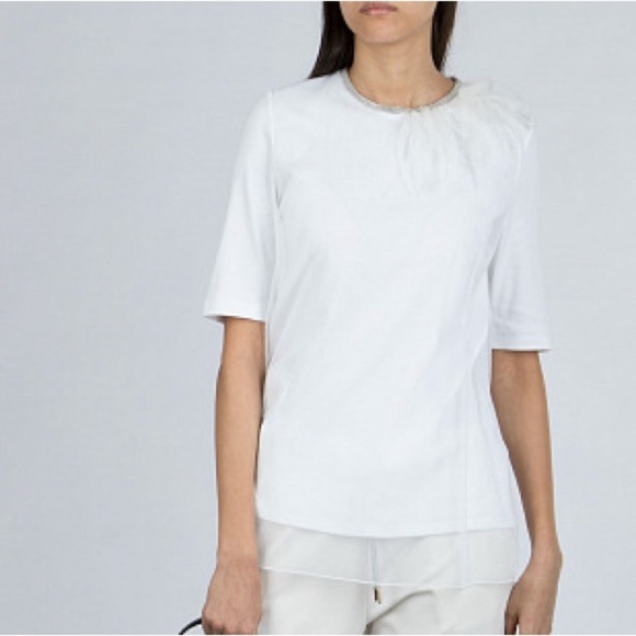 Fabiana Filippi Knit T Shirt Blouse, size 10 (fits small) - Picture 1 of 14